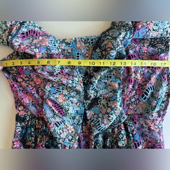 Anthropologie Clementina Eyelet Floral Boho Maxi Dress Women’s Size M - Picture 13 of 16